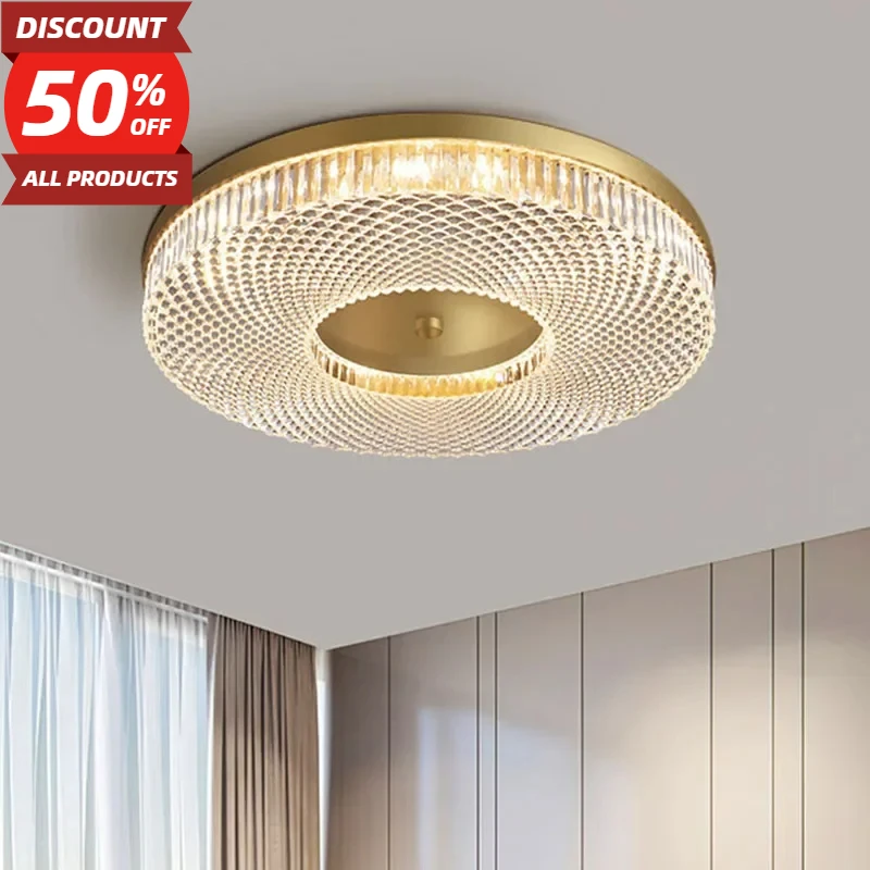 

Modern Minimalist Circular Acrylic LED Ceiling Light for Bedroom Living Room Balcony Home Interior Lighting Decoration