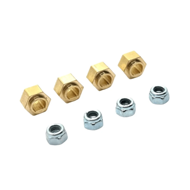 MJX Hyper Go H18P 4pcs Brass Extended Wheel Hex Hub Adapter RC Car Upgrade Parts Accessories