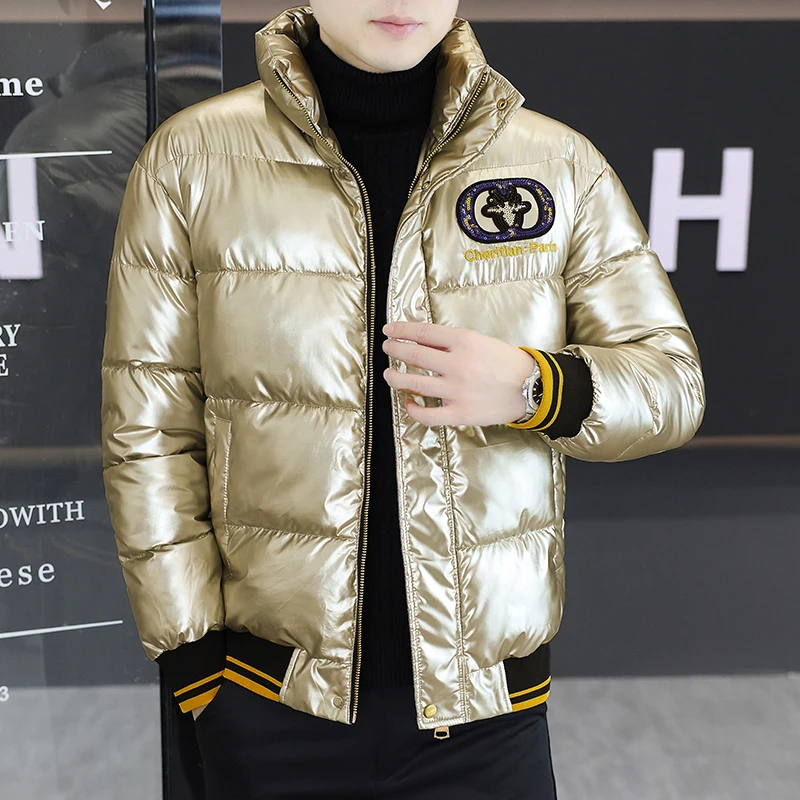 

Winter Youth Cotton Jaet Stand Collar Trendy Brand Warmth Large Size ort Sle Faionable Men's Clothing Station