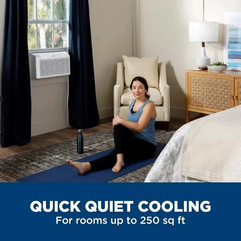 Ultra Quiet Window Air Conditioner for Small Rooms and Bedrooms, Control Using Remote, 6K Window AC Unit, Easy Install