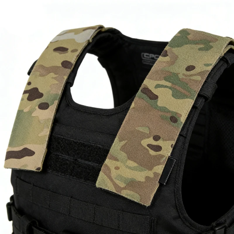 

Tactical Elastic Shoulder Pads FERRO Style Elastic Nylon Backpack Strap Pads Padded Strap Cover 2" Low Profile FCPC FCSK Vest