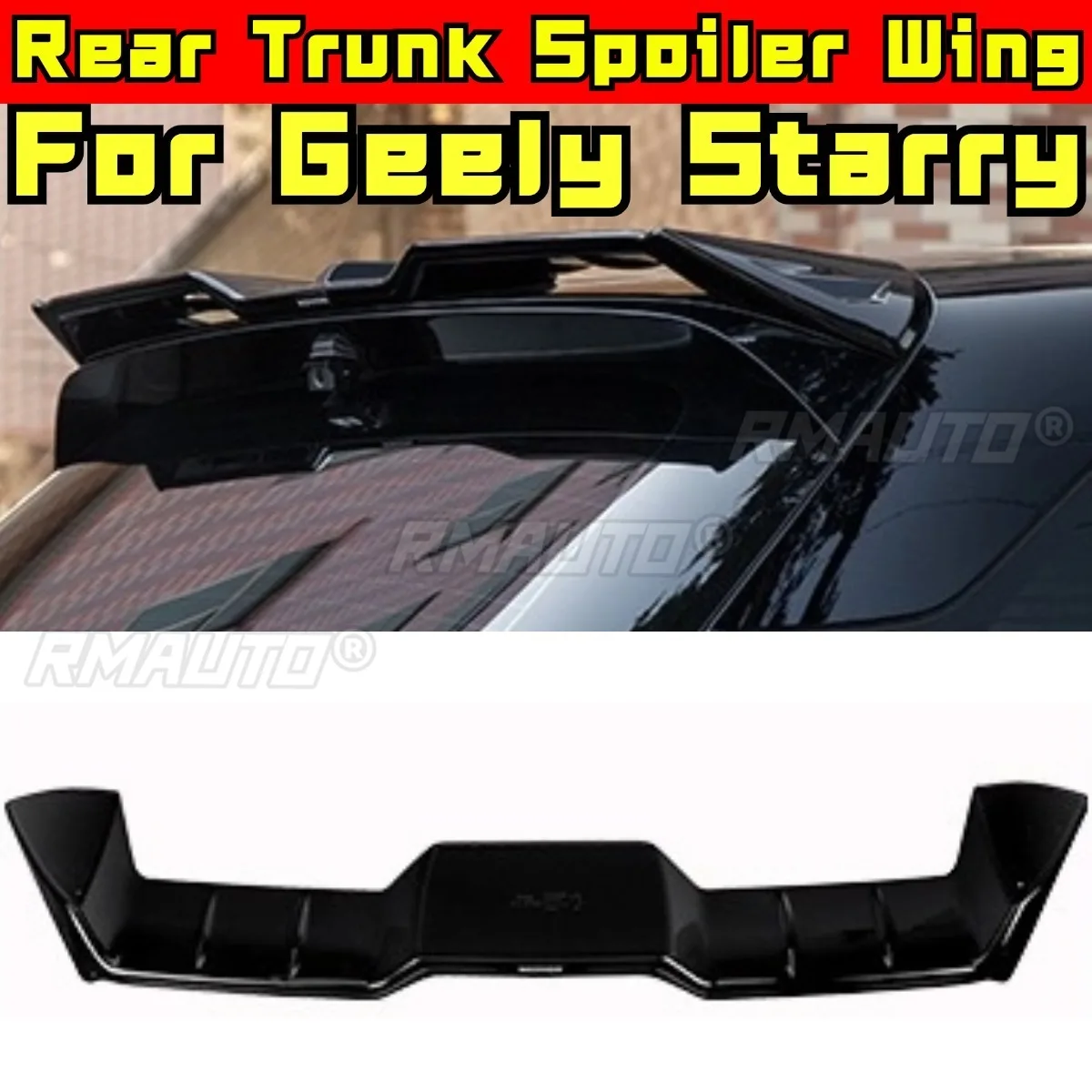 Car Rear Spoiler Wing Trunk Spoiler Trunk Wing Roof Spoiler Rear Roof Spoiler Trunk Wing Body Kit For Geely Starry Exterior Part
