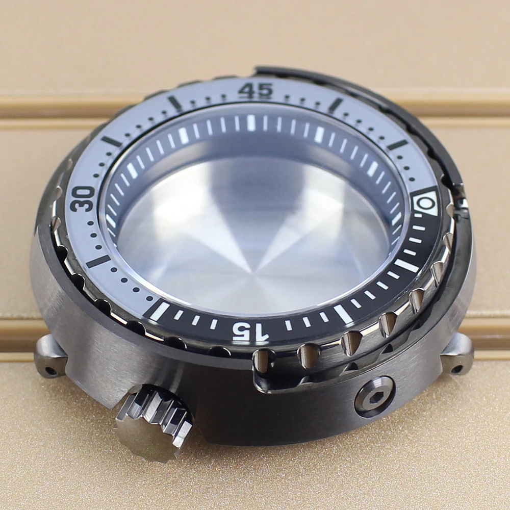 NH35 47mm Waterproof Automatic Watch Cases Sapphire For NH35 NH36 NH38 NH34 4R36 Movts With Chapter Ring 20ATM Watch Accessories