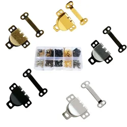 5 Color 50Set/Box Metal Fastener Buttons Women Skirt Buckle Pants Trousers Extenders Sew-on Suit Coat Garment Hooks DIY Sewing
