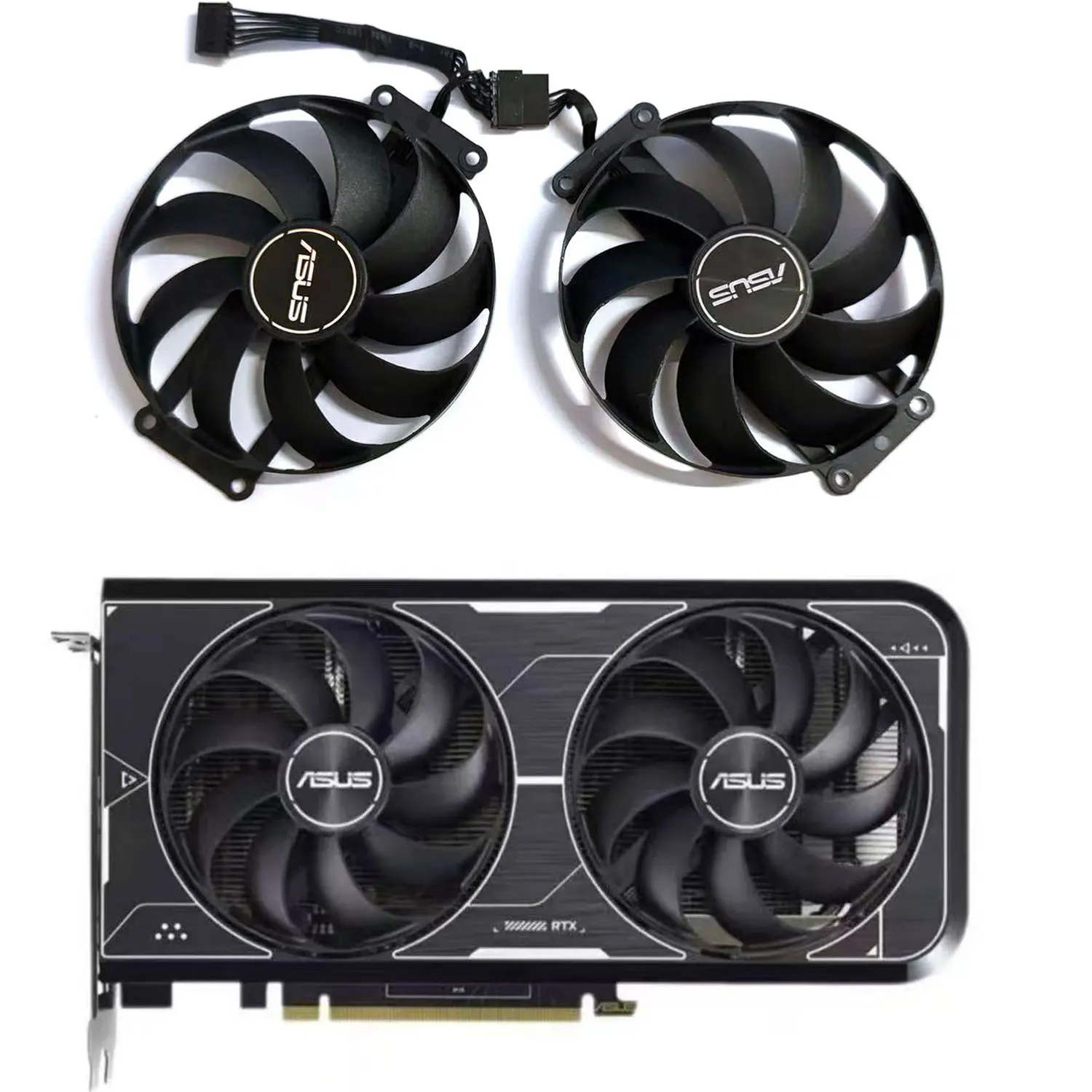 New cooling fan 6PIN 90MM CF9010U12D T129215SU suitable for ASUS RTX 4060 4060TI DUAL V2 graphics card cooling