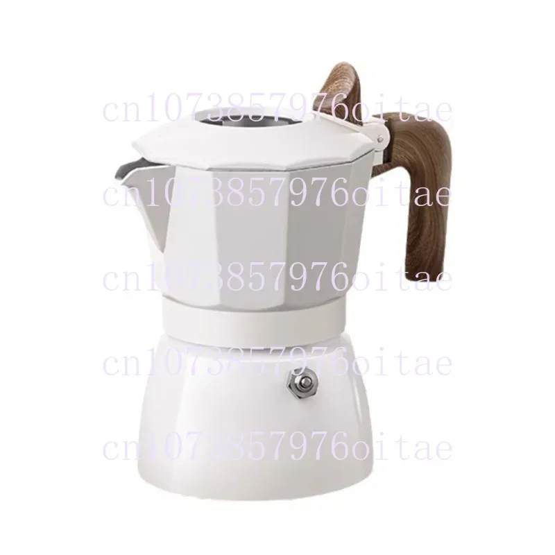 New Double Valve Moka Pot 150ml Ceramic Spray Layer Italian Extraction Coffee Pot Outdoor Cooking Espresso Appliance