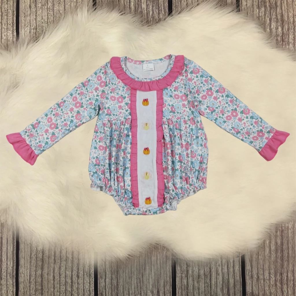 

Newborn Clothing Baby Girls Casual Romper Thanksgiving Turkey Embroidery Long Sleeve Jumpsuits Fashion Infant Toddler Clothes