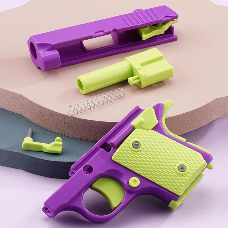 Children'S Toy Guns Model 3D Mini 1911 Gravity Printing Fidget Toy for Kids Adults Stress Relief Toy Children Decompression Gift