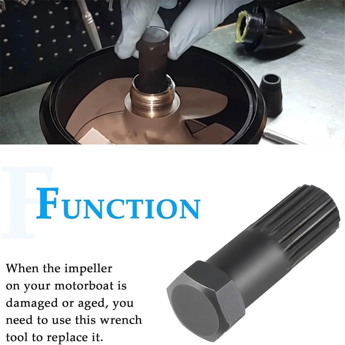 ABMO Impeller Installation Removal Spline Wrench Tool WR001 for GS GSX GTX RX SP JH750 JS650 JS750
