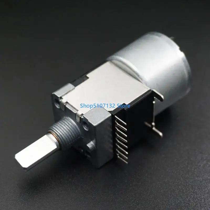 87HD 100KΩ B-4 Duplex Motor Sound Speaker Power Amplifiers Volumes Potentiometer Single Row 8Pin Handle 20MM