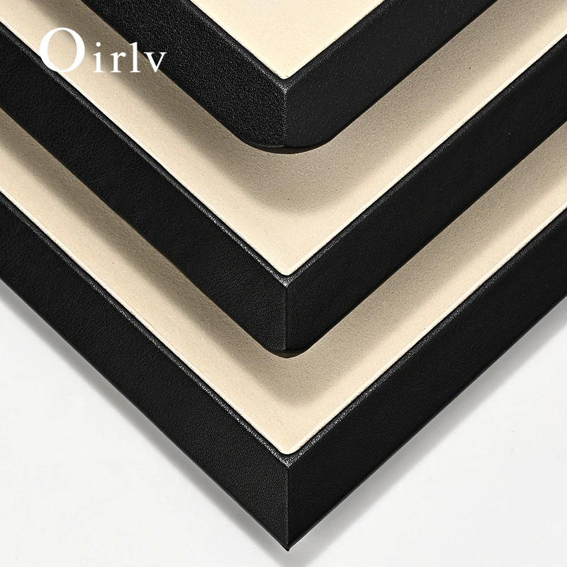 Oirlv high-quality jewelry tray with Pu leather edges and velvet interior, an eco-friendly and odorless jewelry organizer