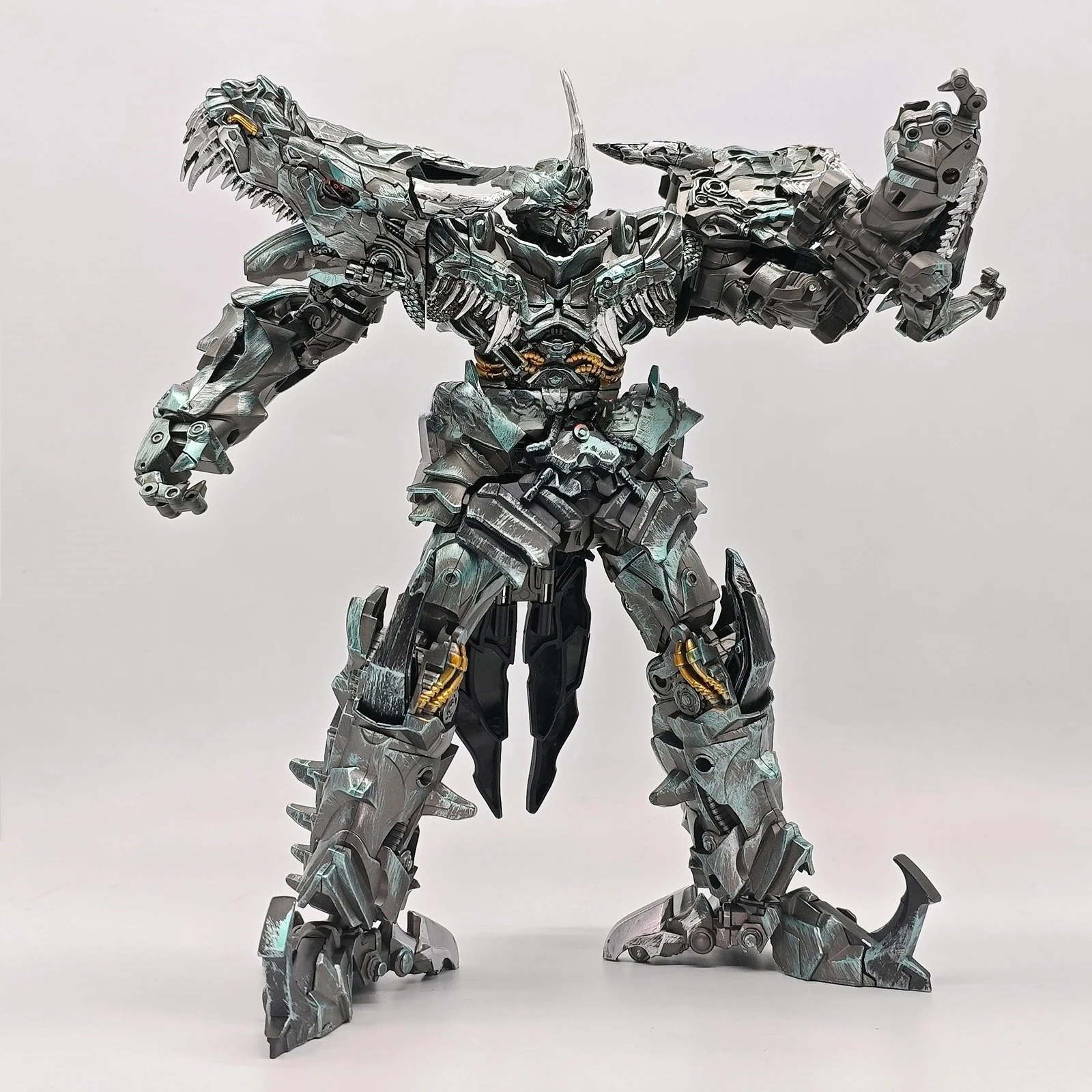(IN VOORRAAD) BAIWEI TW1034 TW-1034 Grimlock Dinobots 23 cm KO SS07 Dinosaurus Leider Action Figure Speelgoed