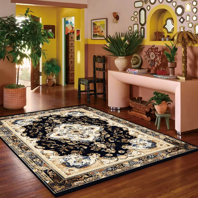 Vintage Persian Luxury Carpet Bohemian Ethnic Style Living Room Sofas Home Decorations Rugs Bedroom Bedside Custom Non-Slip Mat