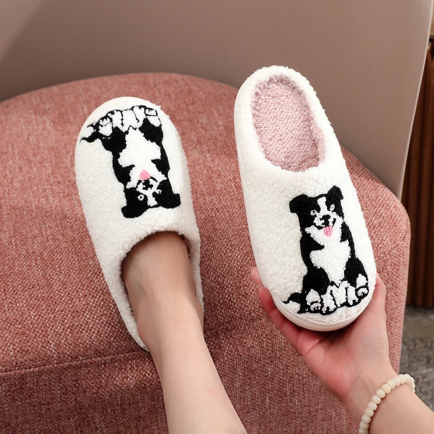 Border Collie Pet Dog Pattern  - Women'S Shoes Hush Puppies ulasan dan harga