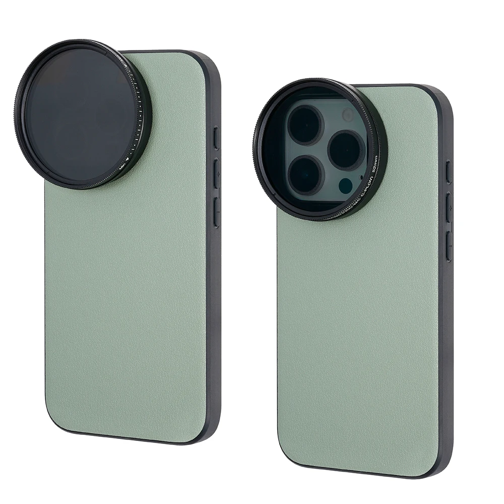 Mobile Phone Case Replaceable Filter For Iphone 15 Pro For Ip 15 Pro Max Phone Case With 52mm Interface Filter MC-CPL ND Filter