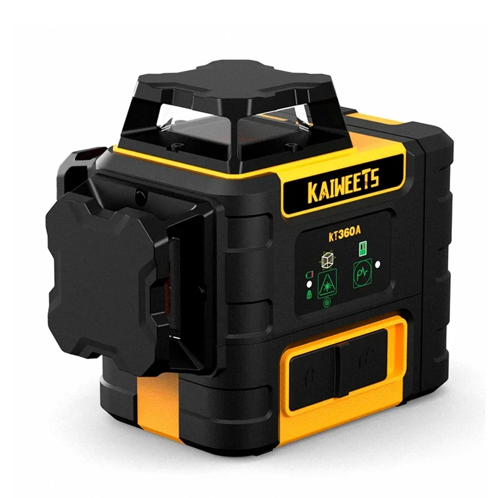 Kaiweets KT360A Laser Leveling Machine Self-Leveling & Manual Green Line Laser Level Tool