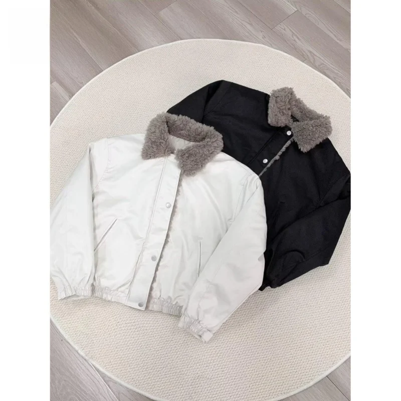 

New 2024 Men's Thiened Winter Cotton Jaet Spor Casual Warm Bread Sle Coat Polyester Fiber Fill Zipper Closure Long Sl...