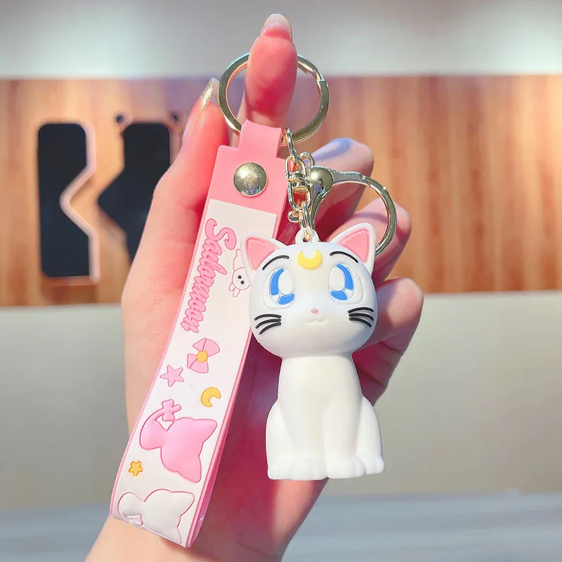 Sailor Moon Anime Keychain Phone Chain Key Lanyard Schoolbag Decoration Kawaii Bag Key Chain Jewelry Gifts - view 5