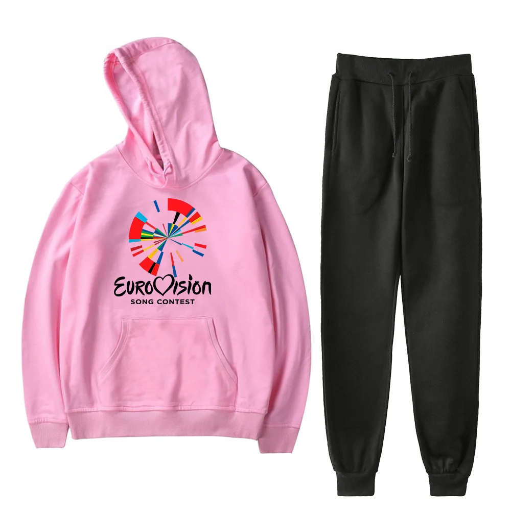 2023 Eurovision Song Contest Sweatshirt Sets Hoodies Sweatpants Two Piece Set 2023 New Women/Men's Unisex Tracksuit Sets