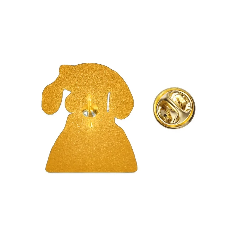 Niedliches Dackel-Emaille-Abzeichen, lustige Sonnenbrille und Blume, Wiener-Hund-Anstecknadel, Brosche, Schmuck, Geschenk für Freunde – Detail 9
