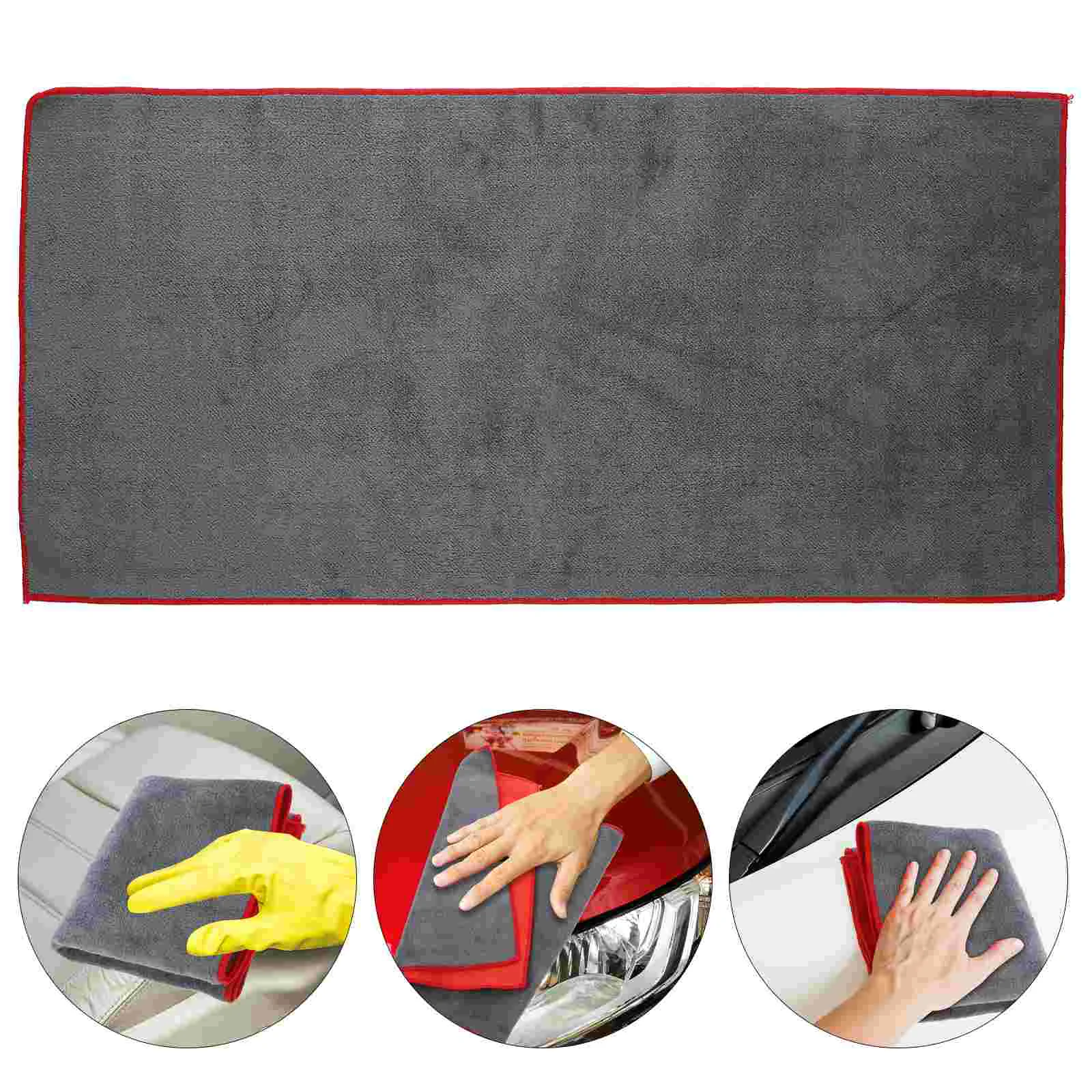 2 Pcs Car Drying Towel Wash Towels Super Absorbent Microfiber Cleaning Water-based for Suede Cloth Cars