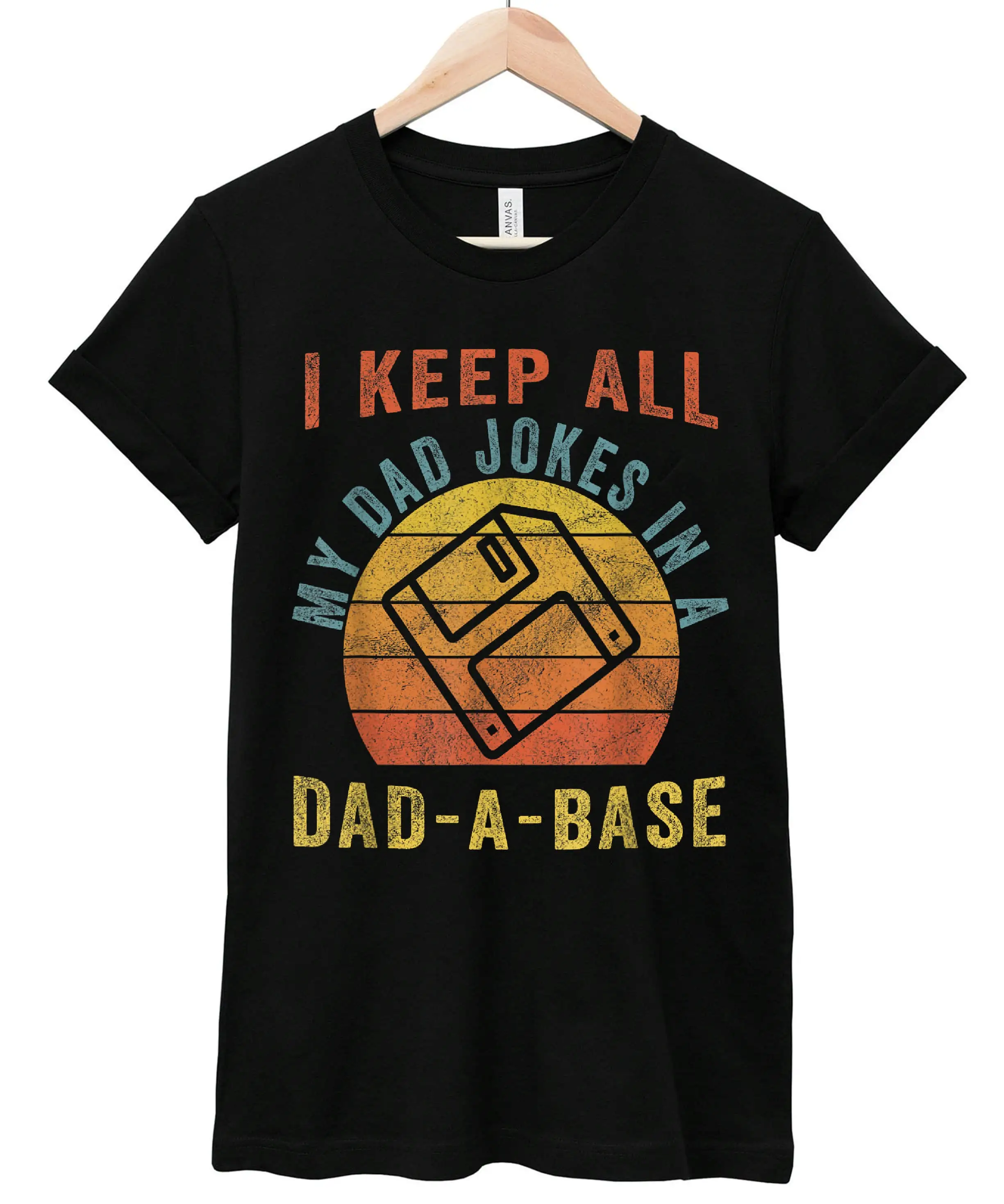 I Keep All My Dad Jokes In A base Vintage Father T shirt B08TXF5NTV