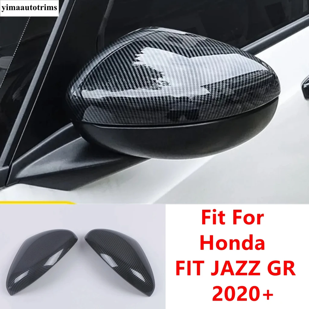 

Rearview Mirror Cap Shell Decoration Cover Trim For Honda Fit Jazz GR 2020 - 2022 ABS Chrome / Carbon Fiber Accessories Exterior