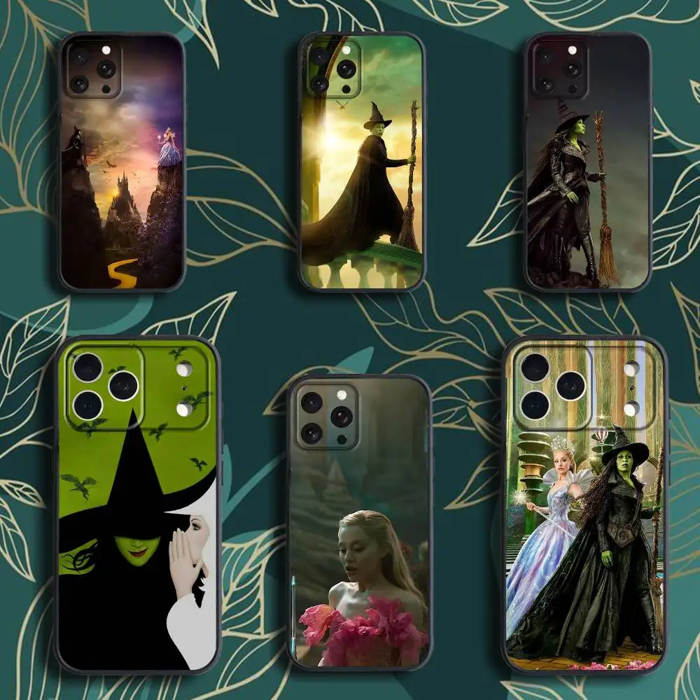 

Wicked M-Musical Green P-Pink Phone Case For iPhone 17,16,15,14,13,12,Pro,Max,Plus,E,SE4,Air,Mini Black Soft Box