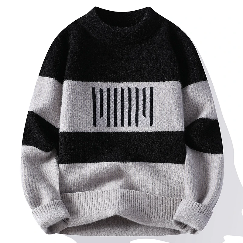 Sweaters men 2023 winter korean style thicken mens warm sweater men fashion warm sweaters Men\'s wool pullovers male size M-3XL