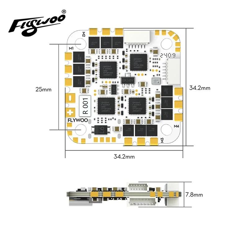 Flywoo GOKU GN 745 45A AIO 32bit  V3 Plug&Play O4 / O4 Pro