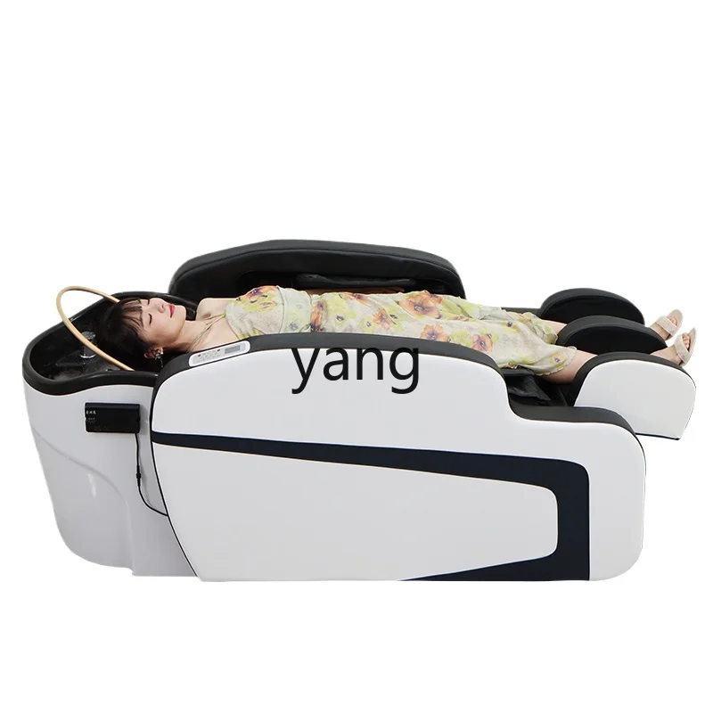 

L'm'm Smart Massage Shampoo Bed for Hair Salon Electric Shampoo Bed Barber Shop Ceramic Basin