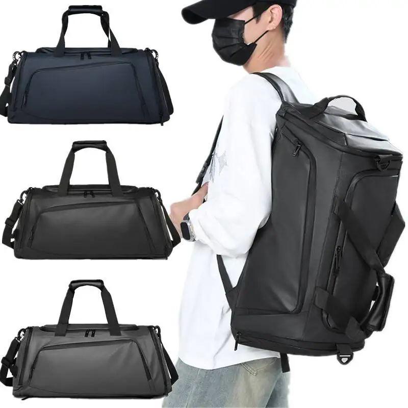 Men Sports Gym Bag Large Capacity Workout Training Bag With Shoes Pouch Sports Backpack Dry Wet Separation Business Travel Bag