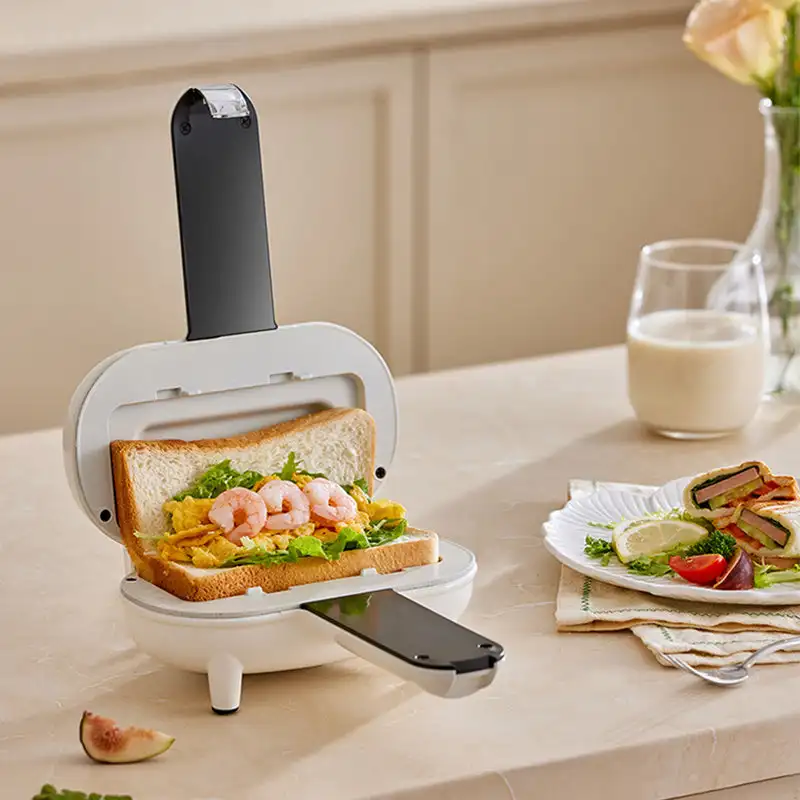 Express breakfast maker Double-Sided Press Sandwich Machine Mini Non-Stick Grill Pancake Maker Bread Hot Dog Toaster Electric Ov