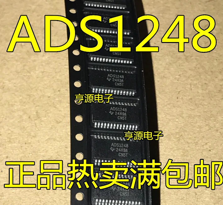 1PCS-50PCS// ADS1248IPWR ADS1248 TSSOP-28 Data acquisition chip Analog-to-digital converter New and original