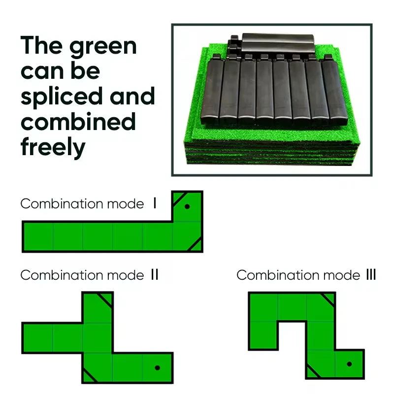 New Design Compact Portable Artificial Turf for Combination Golf Course