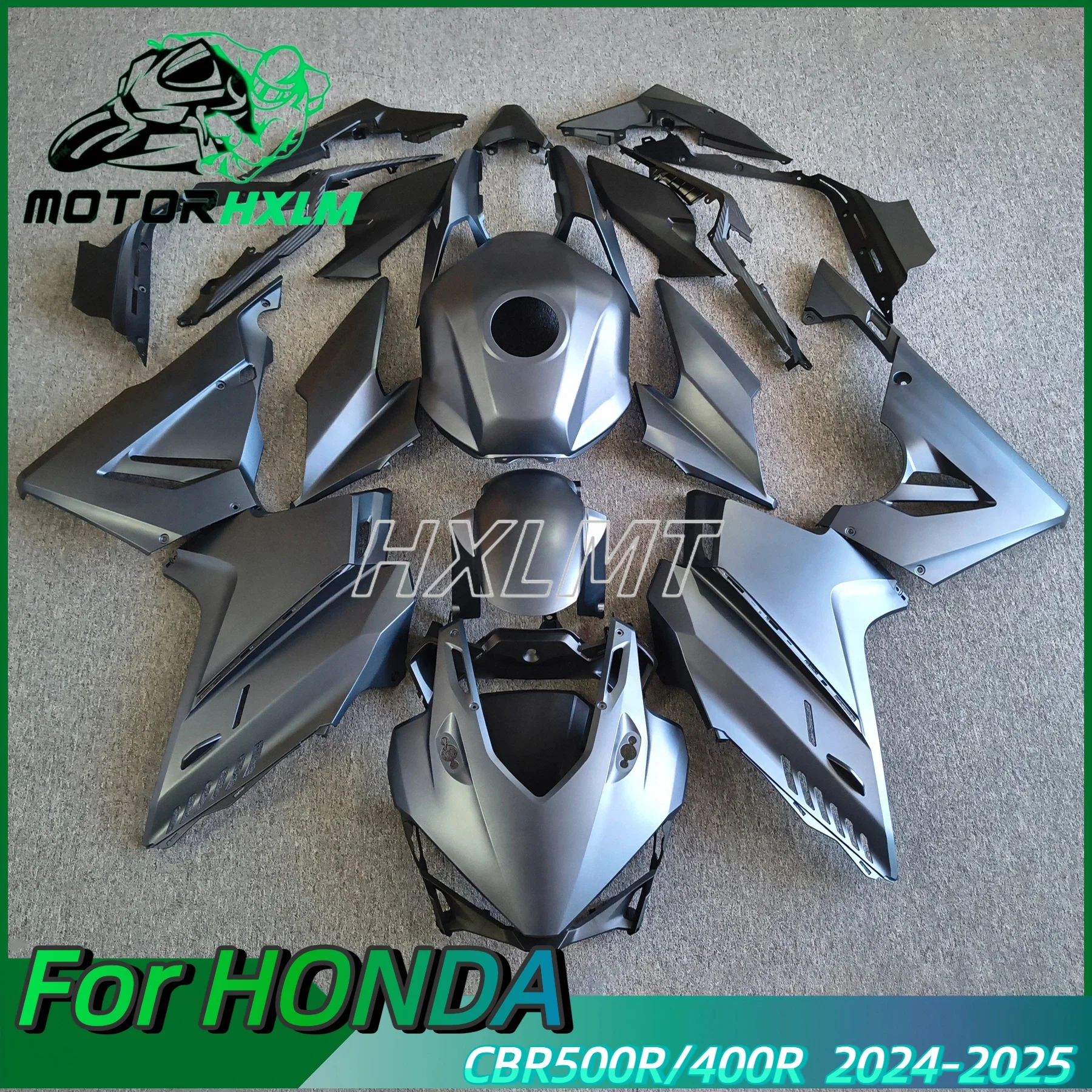 Fabulous Motorcycle Fairing Kit Fit For Honda CBR500R CBR400R 2024 2025 Bodywork Fairings CBR 500R Silver Grey Fairing Kit