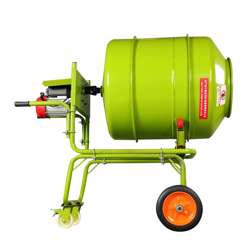 Portable Hand Push Drum Cement Concrete Mixer Agitator Cement Mixer Blender for House Decoration
