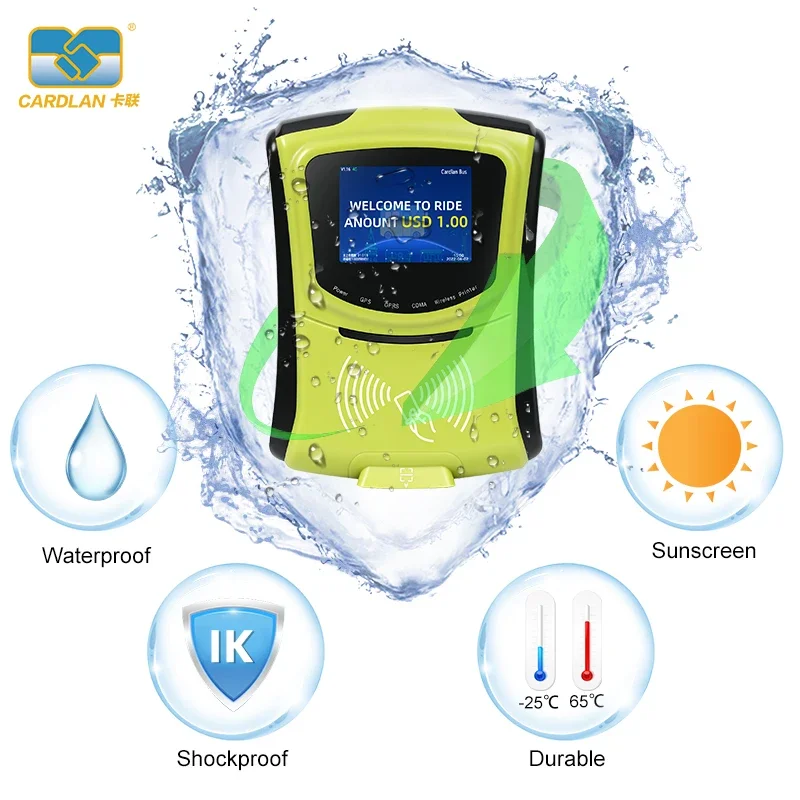 2026 Premium Products Smart City Bus with NFC QR RFID reader 4G bus pay validator Access Control Reader