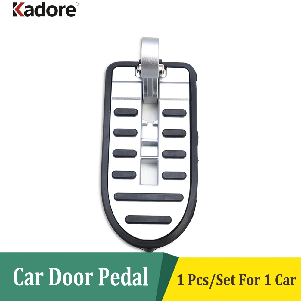 Universal Car Roof Rack Step Foldable Latch Hook Auxiliary Stepping Ladder Pedal Safety Hammer Car Door Pedal Aluminium Alloy