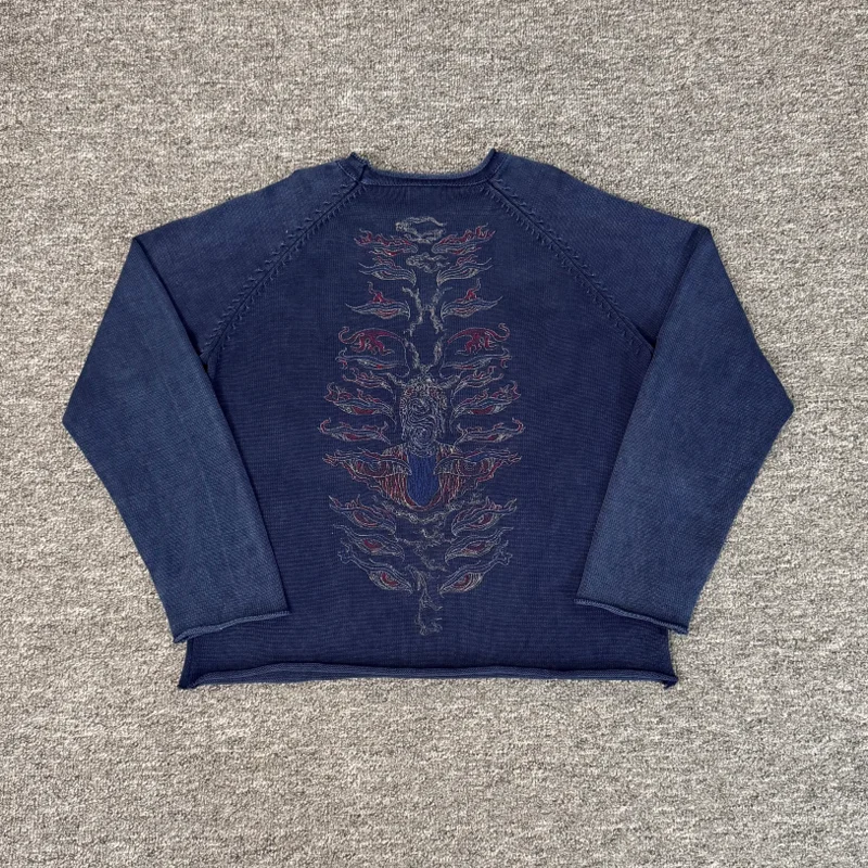 New Best-selling Trend Brand High-quality Sweaters Knitted Pullovers Embroidered Patterns Men Women Casual Derschutze Sweaters