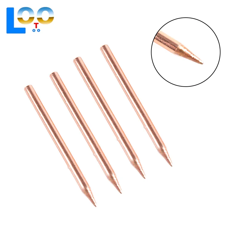 2 шт., 50 мм, 18650, литиевая батарея, электрод для точечной сварки, наконечник для высокодетальных проектов, 18650, игла для точечной сварки