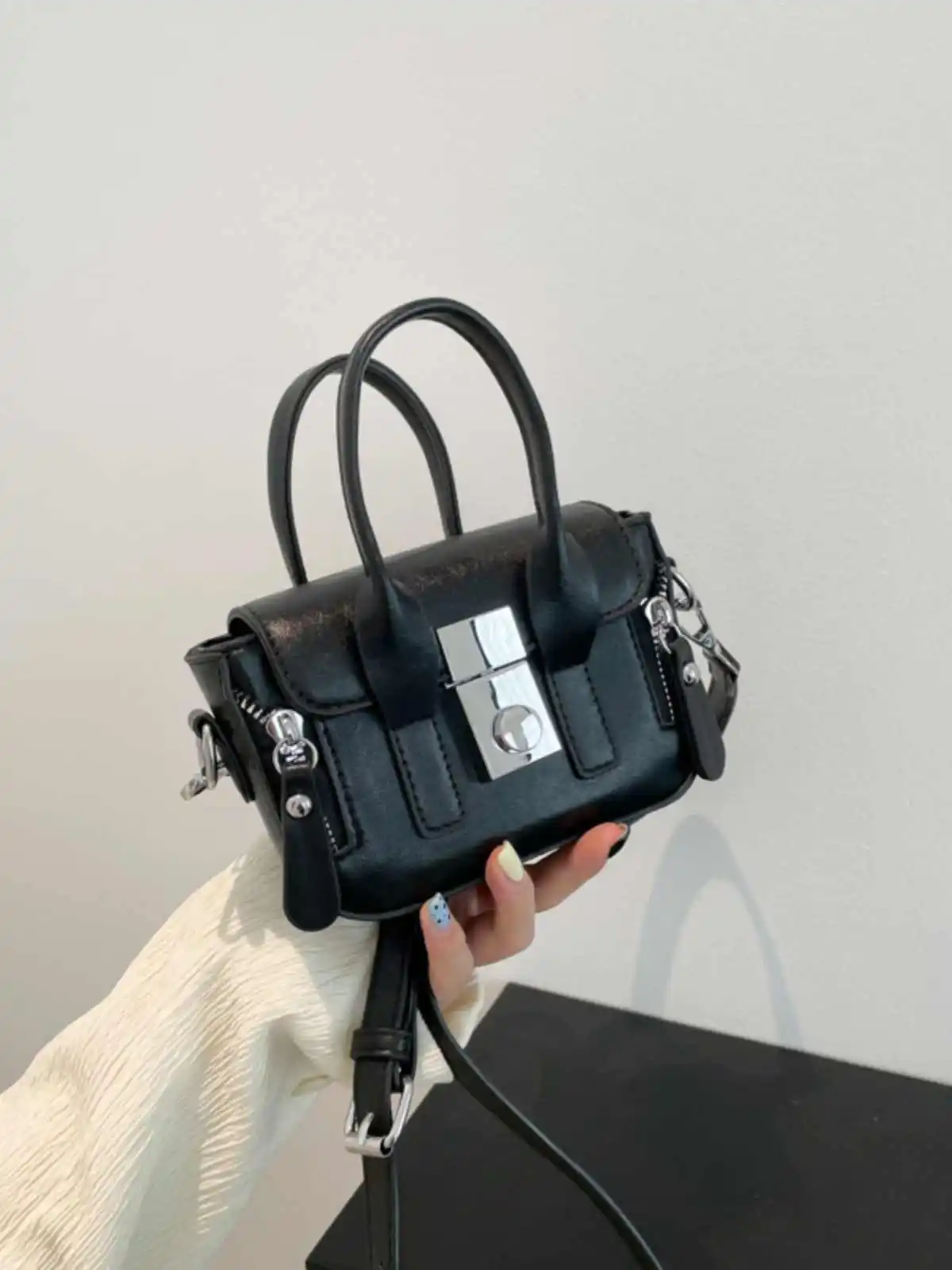 

Casual Fashion Women's Mini Bags Zipper Lipstick ID Credit Card Storage Purse Solid Color PU Girls Small Cross Body Bags