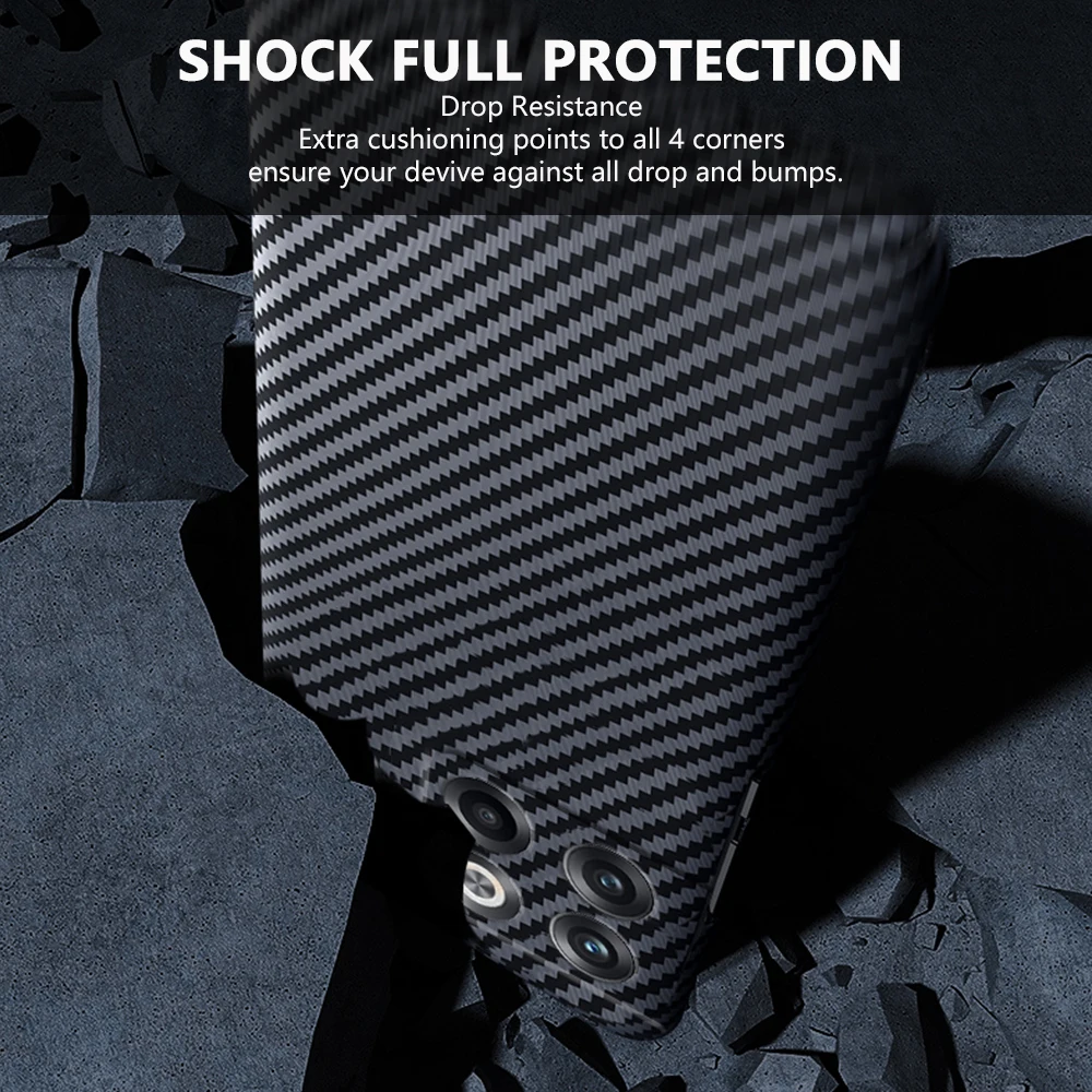 Genuine Carbon fiber Phone Case for Oneplus ACE 2 Pro Ultra Thin and Lightweight Rugged Protective Hard Cover Case