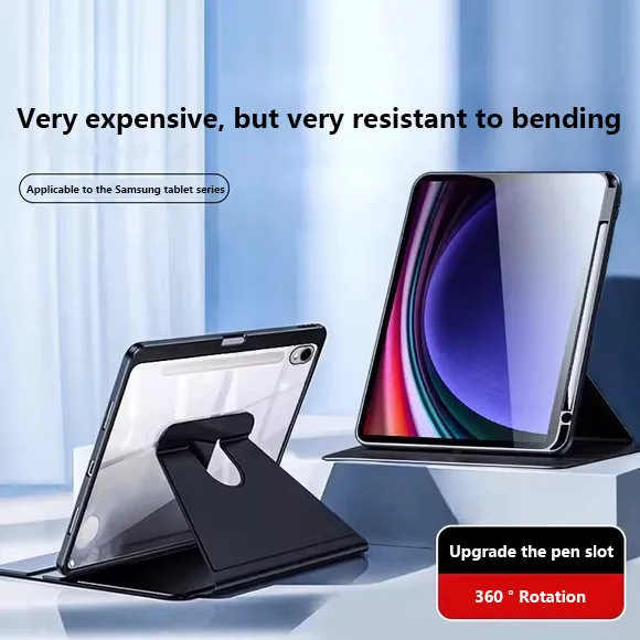 

360 ° Вращающийся акриловый жесткий чехол для Samsung Galaxy Tab S10 Lite 10,9 дюймов 2025 SM-X400 X406B S10 FE Plus S9 S8 S7 FE
