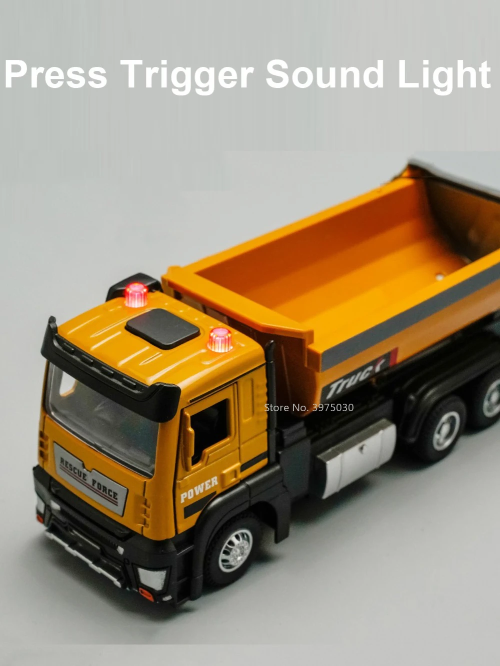 1/32 Tipper Truck Excavator Car Model Toy Alloy Diecast with Sound and Light Components Are Movable Vehicles Toys Birthday Gift