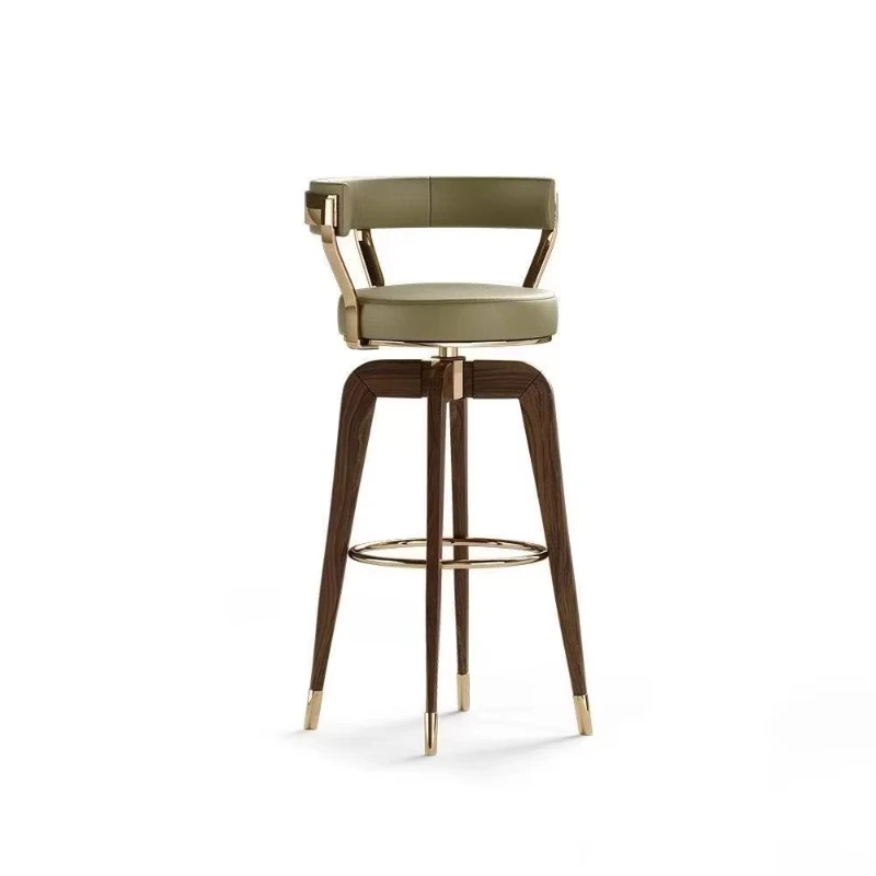 

Modern stainless steel frame bar stool, modern design, durable and environmentally friendly, suitable for family bars, hotels