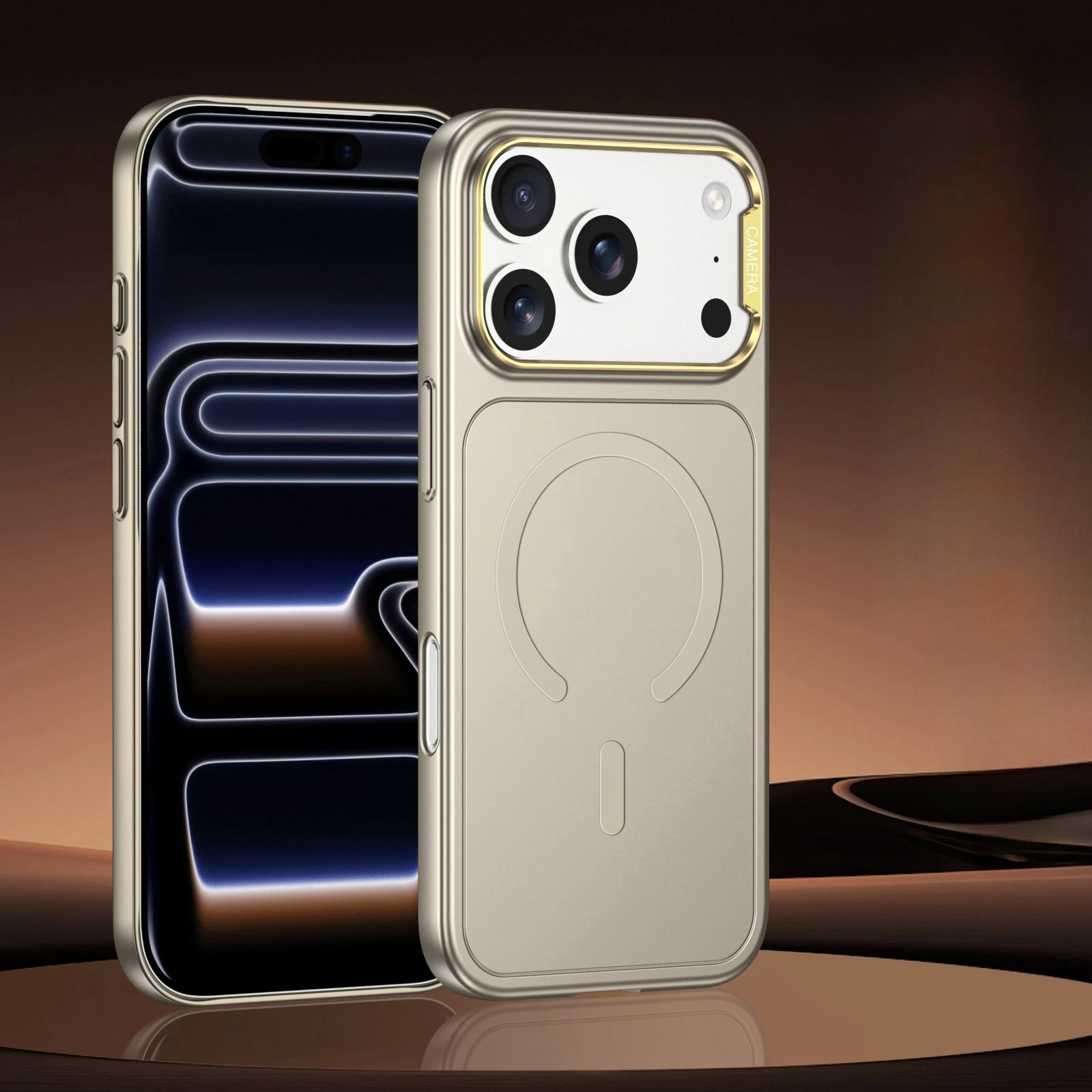 حافظة لهاتف آيفون 17 برو ماكس لهاتف Magsafe حافظة هاتف بلاستيكية مغناطيسية لهاتف آيفون اير 17 برو 17 برو ماكس غطاء حماية مطلي بالكهرباء