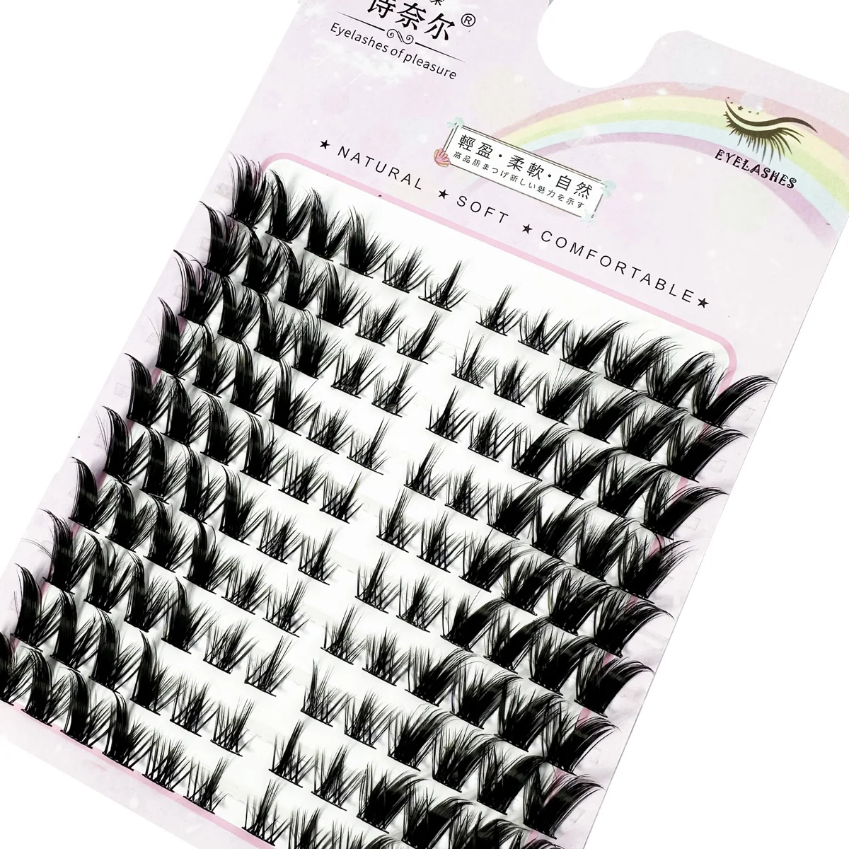 ミックス 3D ふわふわシングルクラスターまつげエクステンションセグメント化されたナチュラルミンクフォックスアイ効果メイクまつげ個別のつけまつげ