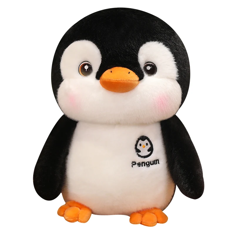 25-50cm Soft Fatty Penguin Plush Stuffed Toy Cute Black Penguin Fur Doll Toy Home Decoration Toy Children Birthday Gift