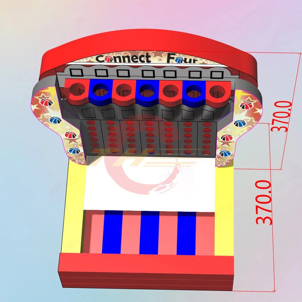 Basket CONNECT 4 Commercial Connect basket Toss gonfiabile collegamento giocattoli da gioco di carnevale in vendita